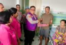Kapolsek Seltim Jenguk Istri Anggota yang Dirawat di Rumah Sakit, Berikan Dukungan Moril