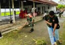 Semangat Gotong Royong Warnai Kerja Bakti Babinsa Bersama Perangkat Desa Belumbang
