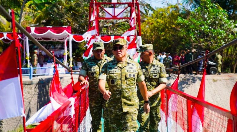 Pangdam IX/Udayana Resmikan Jembatan Garuda