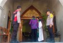 Beri Rasa Aman, Personel Gabung Polres Bangli Hadir Amankan Ibadah Minggu Di Gereja Marga Rahayu